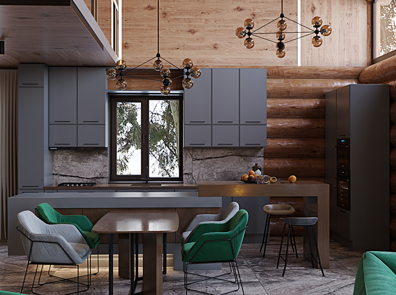 Сруб на Урале